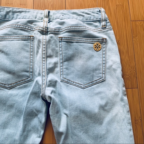 Tory Burch Light Wash Super Skinny Jeans - Picture 4 of 5